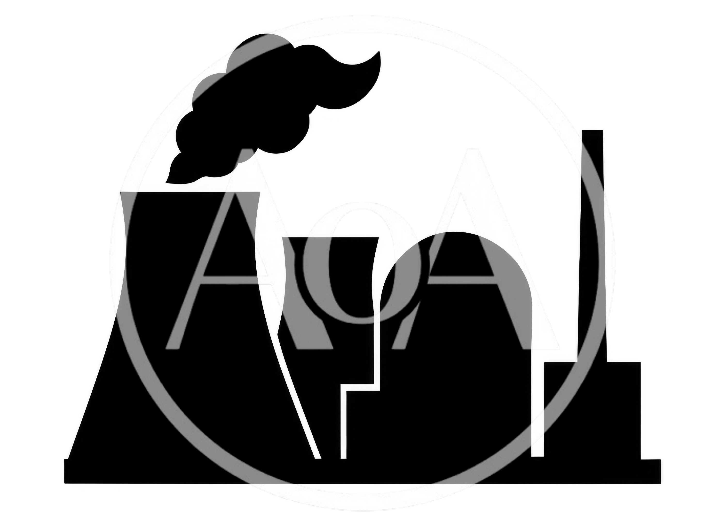 Black Silhouette Icon Of An Industrial Power Plant