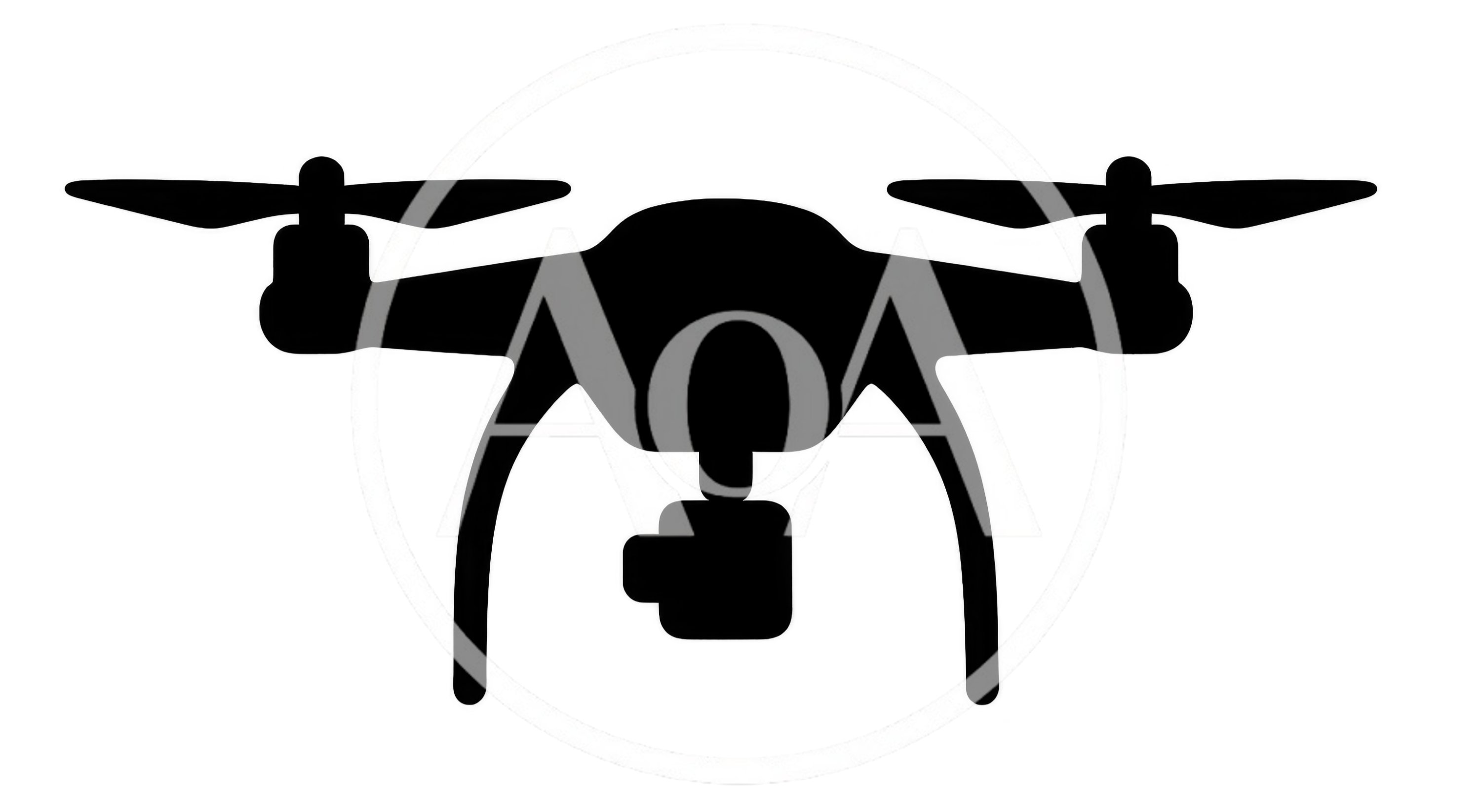 Black Silhouette Of A Quadcopter Drone