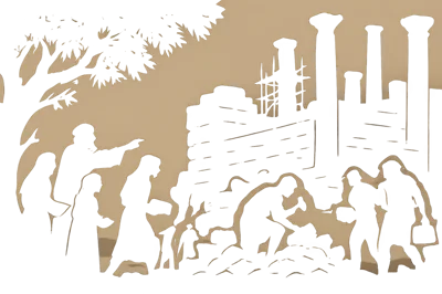 Abstract Silhouette Of Industrial Factory Skyline