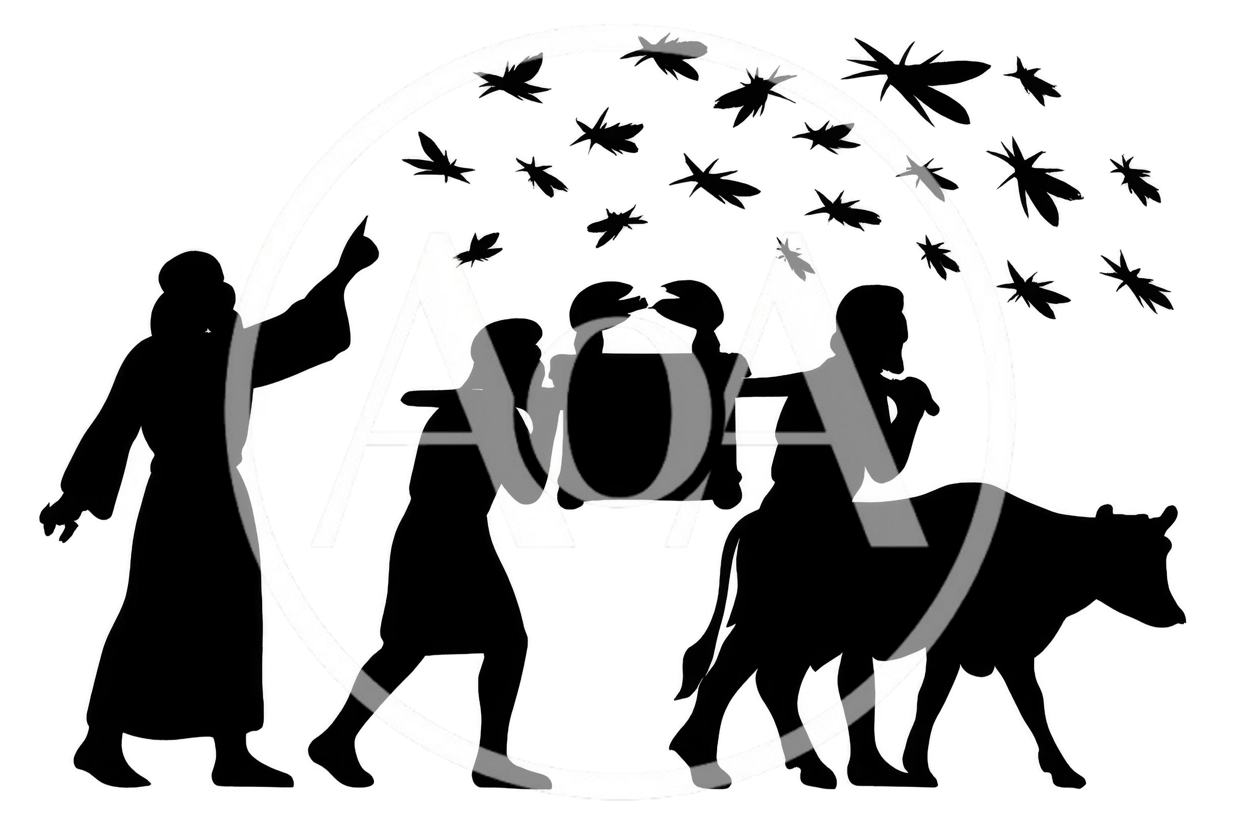 Biblical Silhouette Illustration Of The Ark Of The Covenant