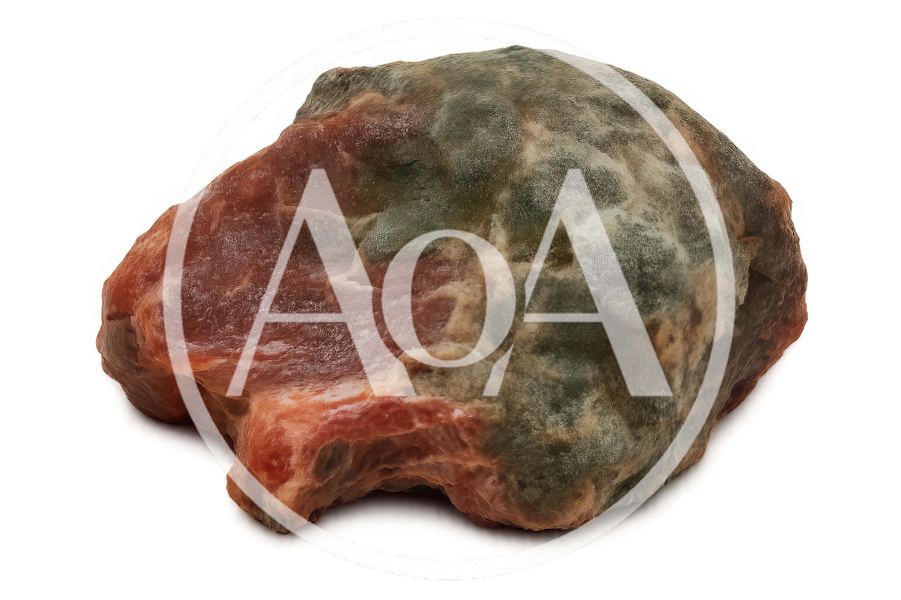 Piece Of Raw Meat With Mold Growth
