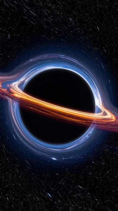 Supermassive Black Hole With Glowing Accretion Disk