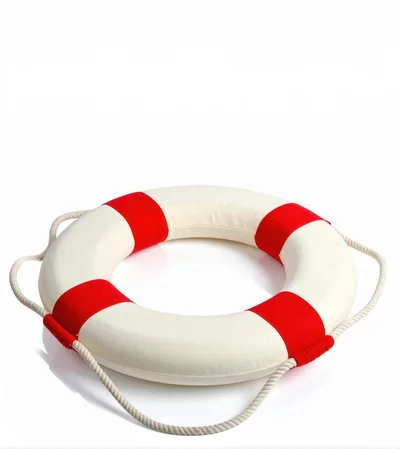 Classic Red and White Lifebuoy Ring