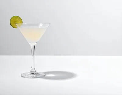 Classic Daiquiri Cocktail In A Martini Glass
