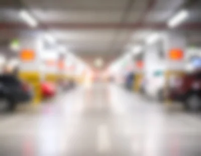Blurred View of an Underground Parking Garage