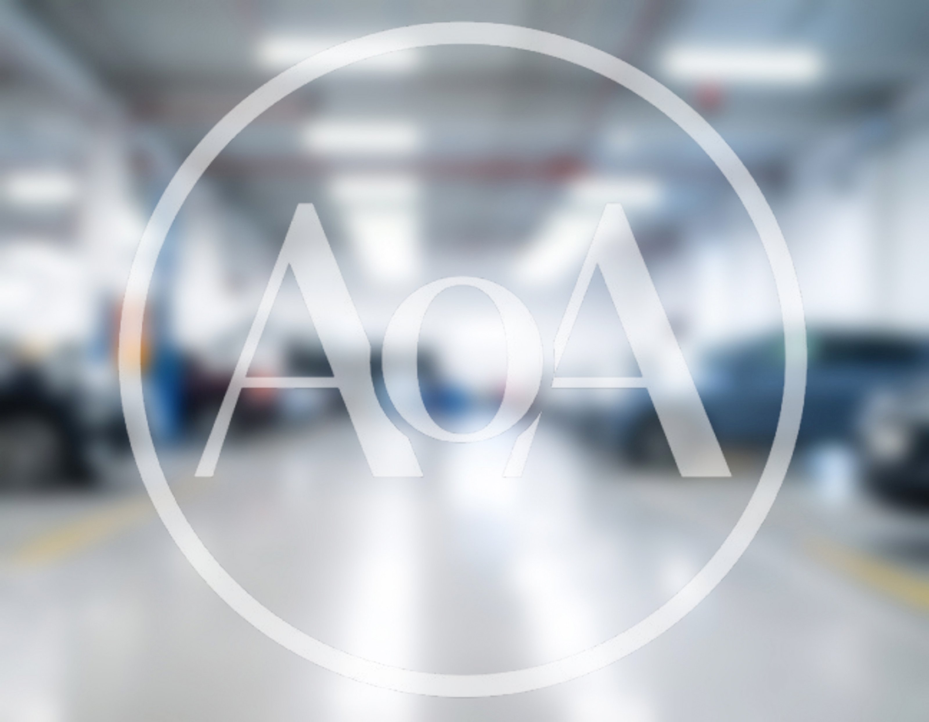 Blurred View Of A Modern Automotive Repair Workshop