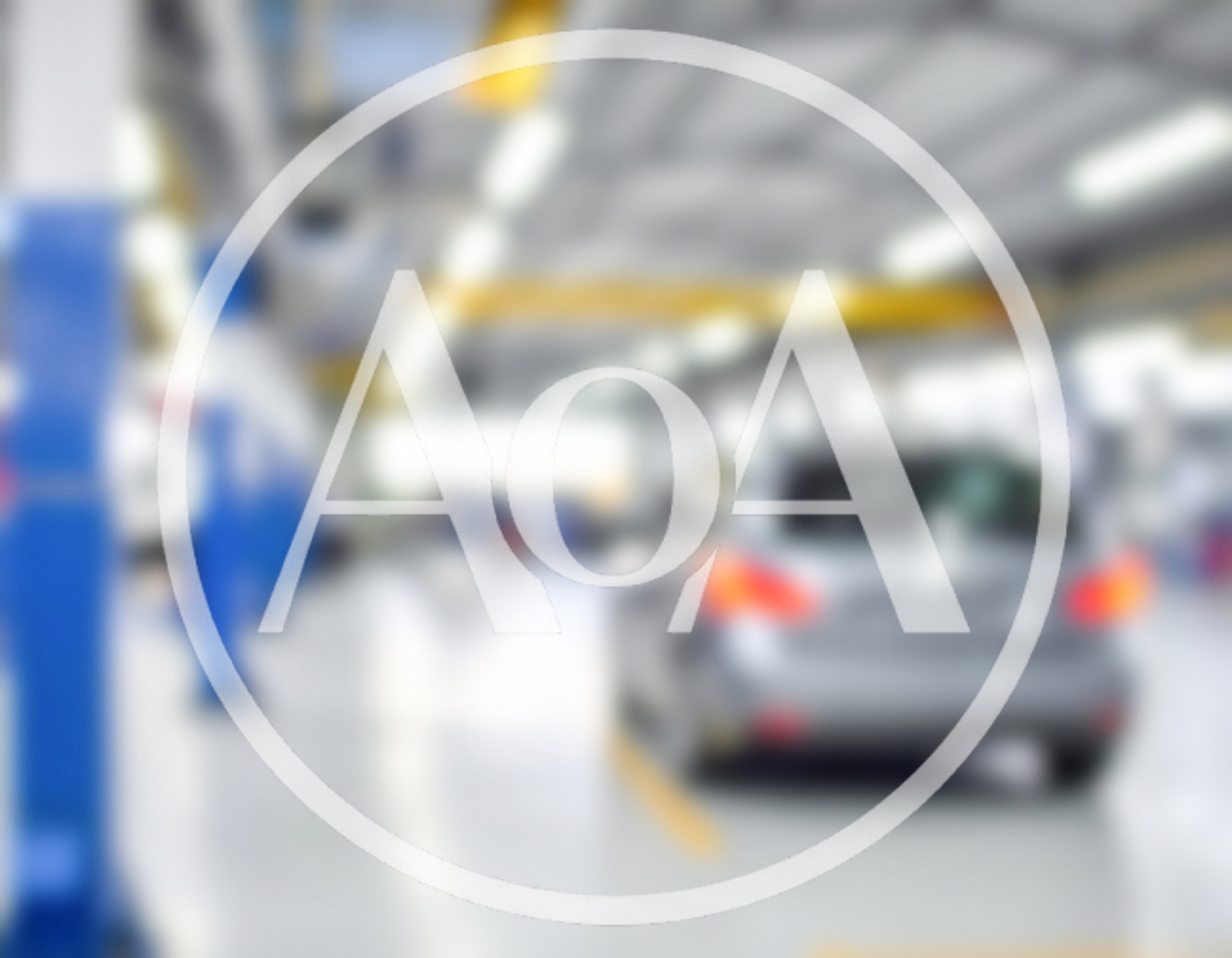Blurred View Of A Car Inside A Service Center