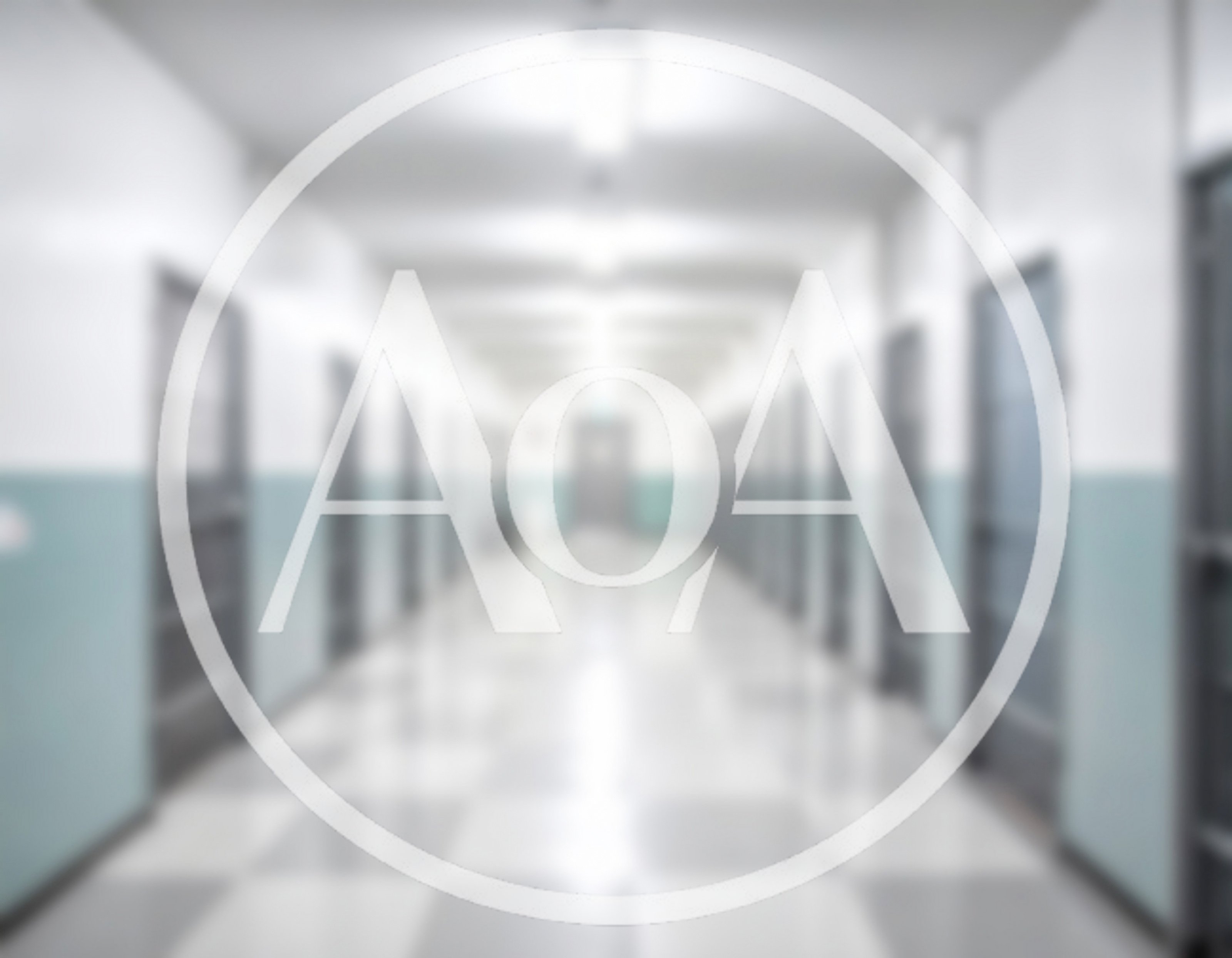 Blurred View Of A Long Prison Hallway