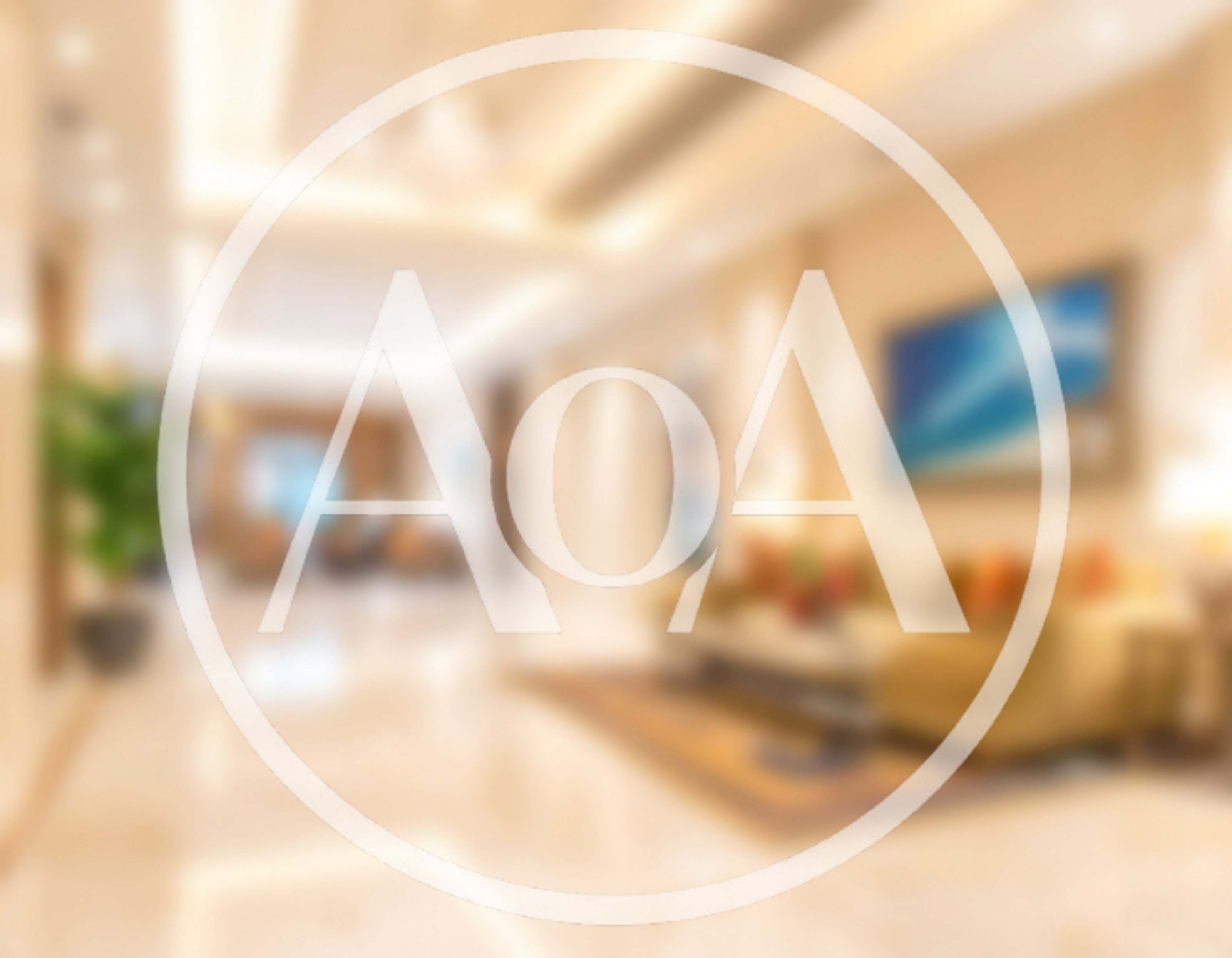 Blurred View of a Luxury Hotel Lobby Interior