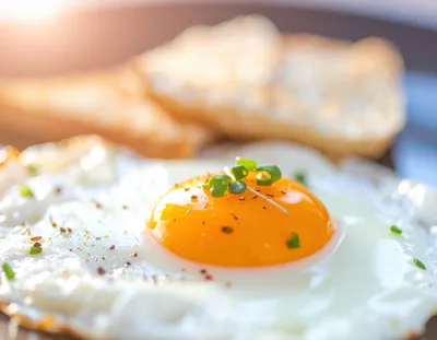 Sunny Side Up Egg With Toast