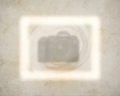 Abstract Camera Icon With Glowing Light Frame