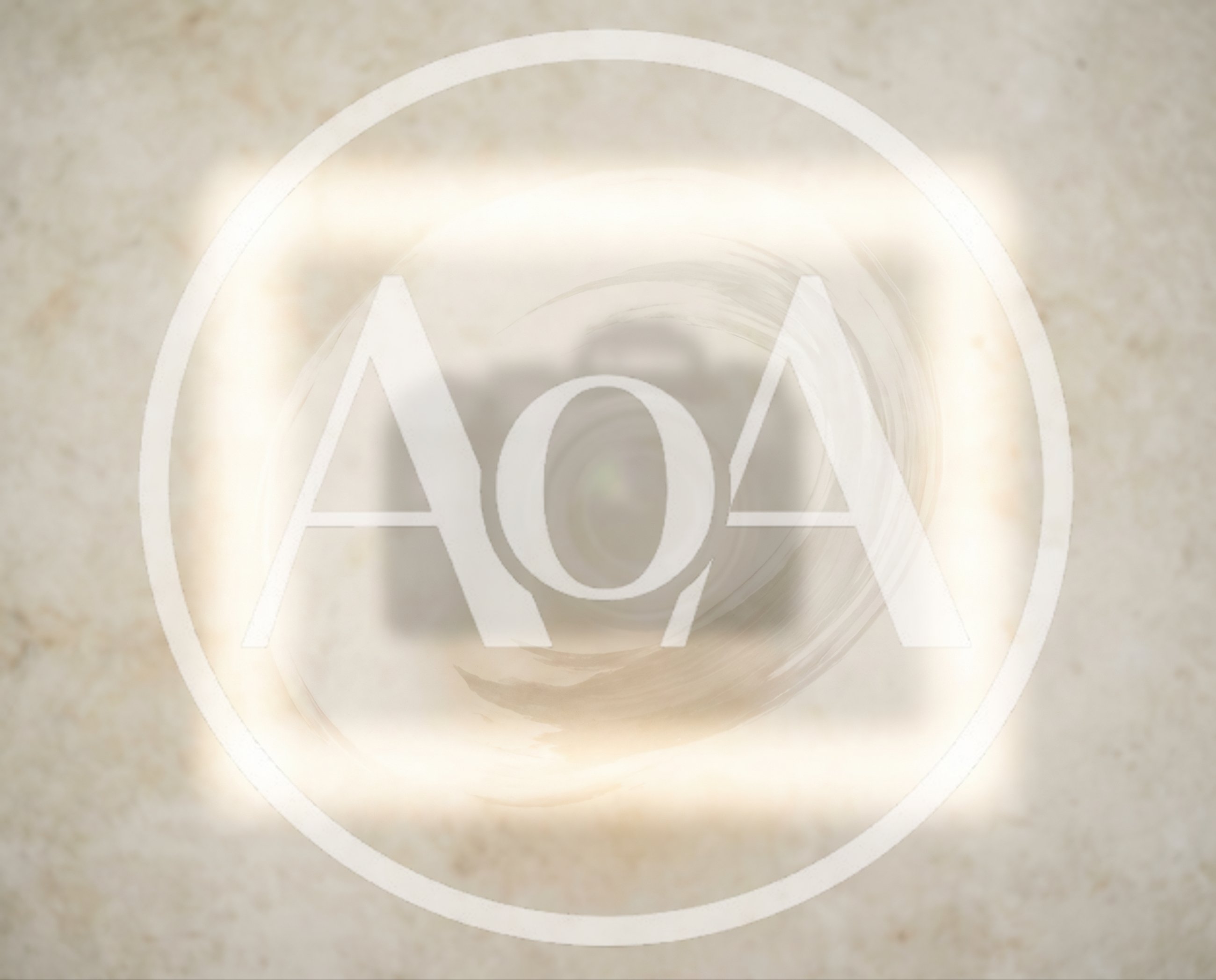 Abstract Camera Icon With Glowing Light Frame