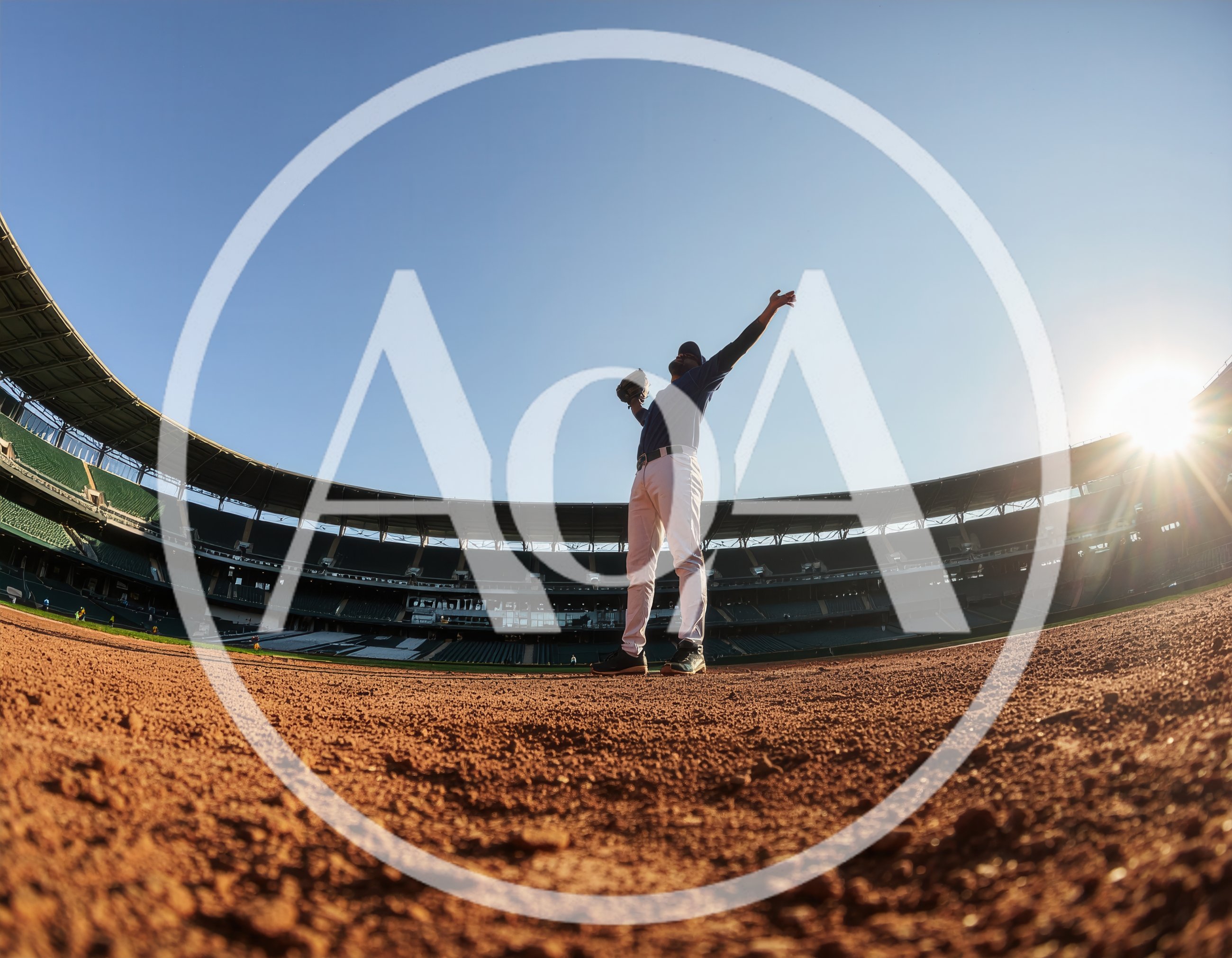 Baseball Player Celebrating Victory On Stadium Field