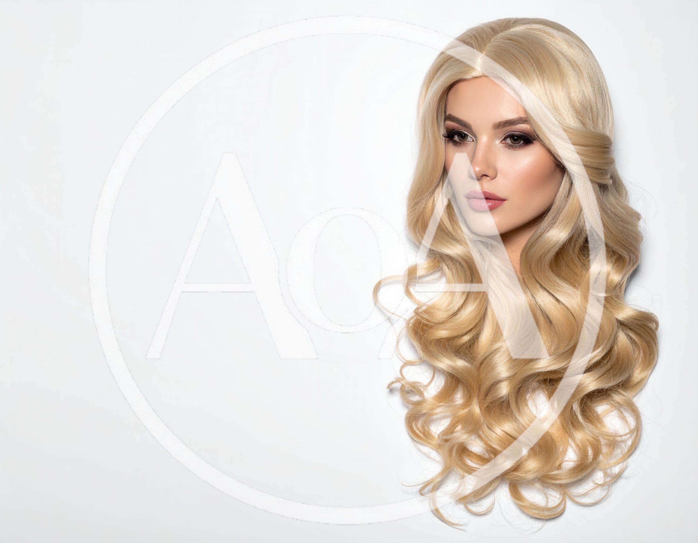 Portrait Of A Beautiful Woman With Long Blonde Hair