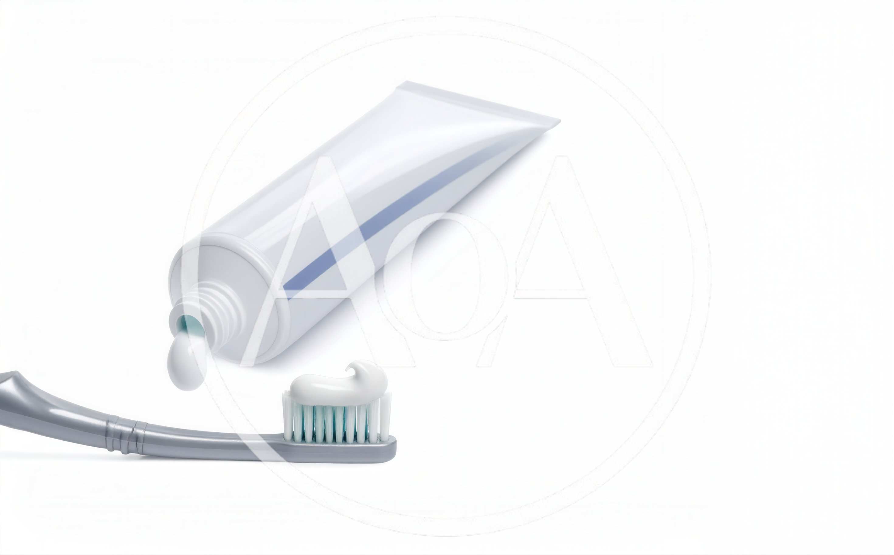 Toothpaste Squeezing Onto A Toothbrush