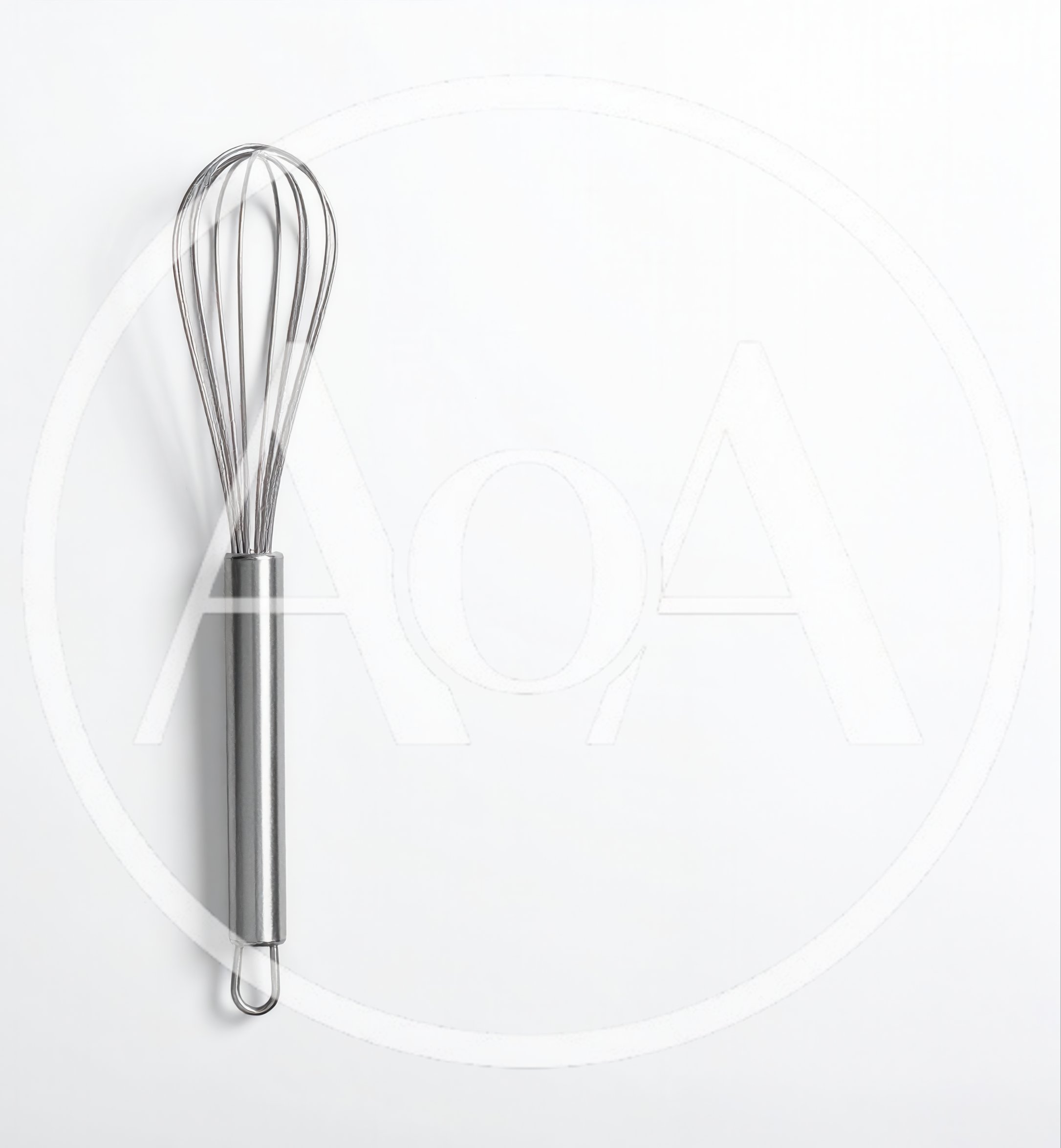 Stainless Steel Kitchen Whisk Isolated On White Background