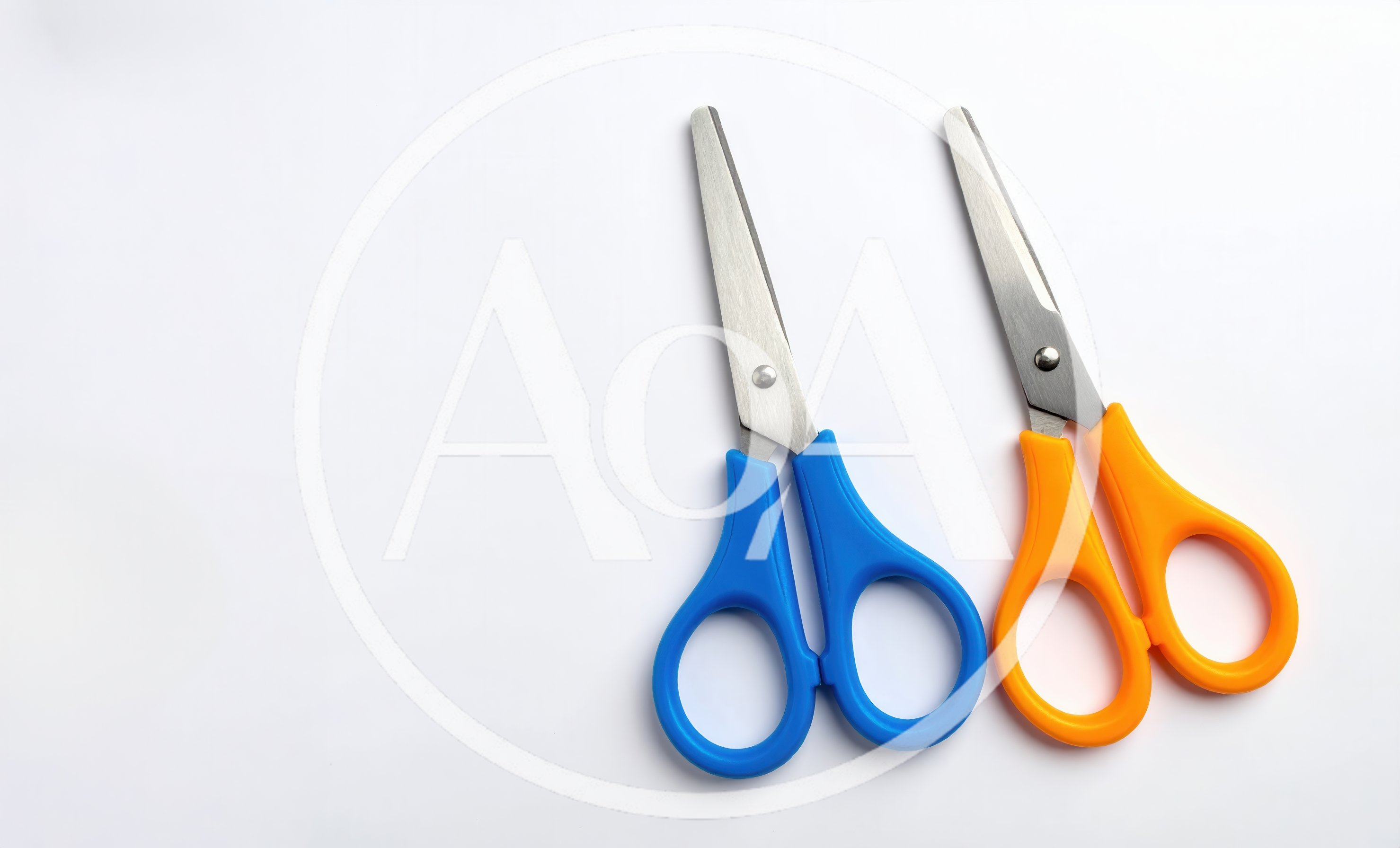 Blue and Orange Childrens Safety Scissors