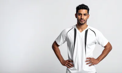 Portrait of a Confident Male Soccer Player