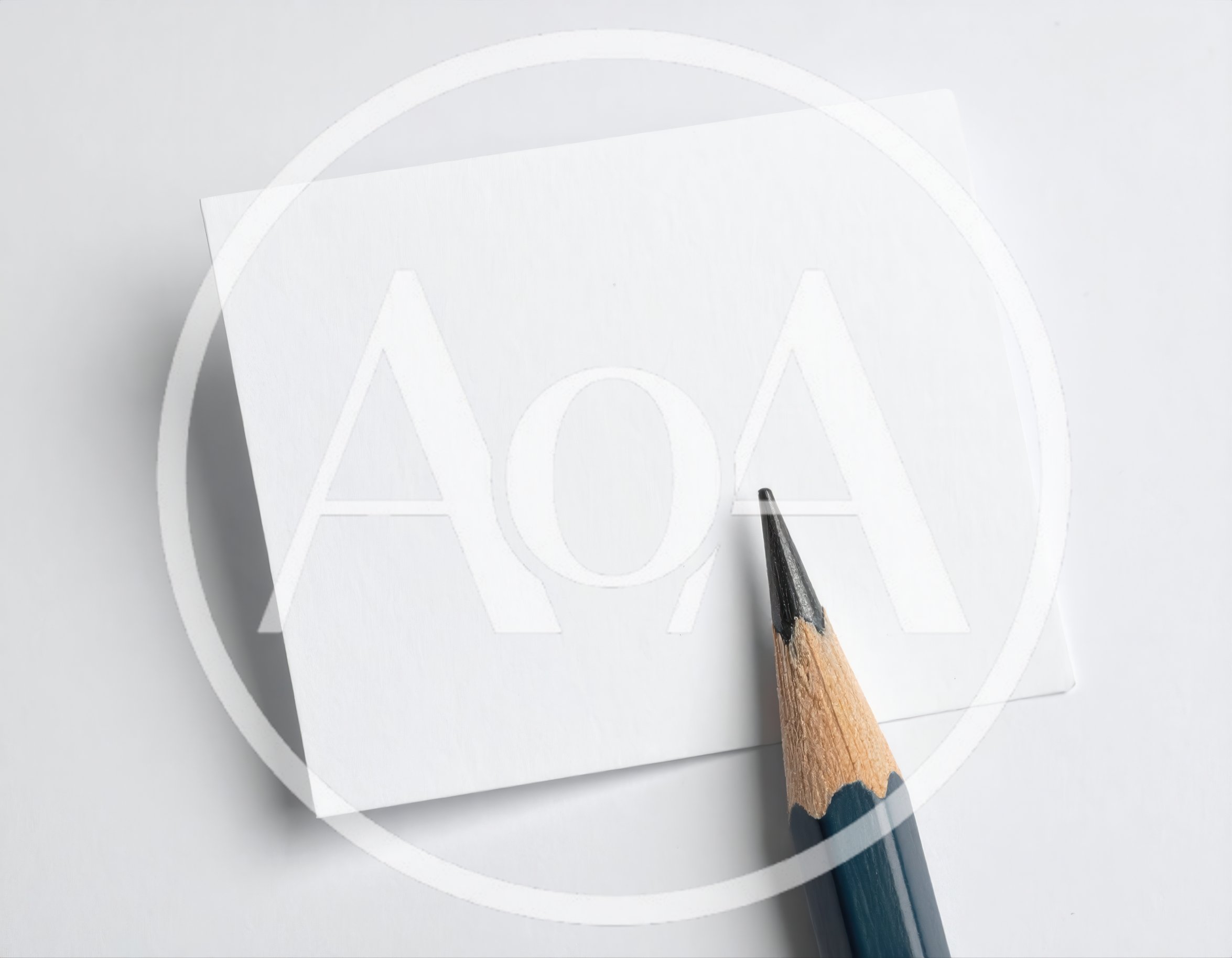 Blank White Paper Note With Graphite Pencil