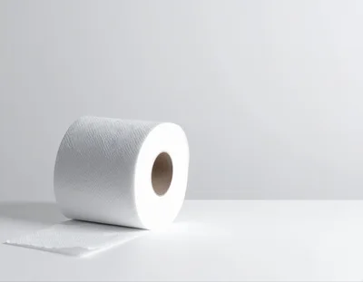 Single Roll Of White Toilet Paper