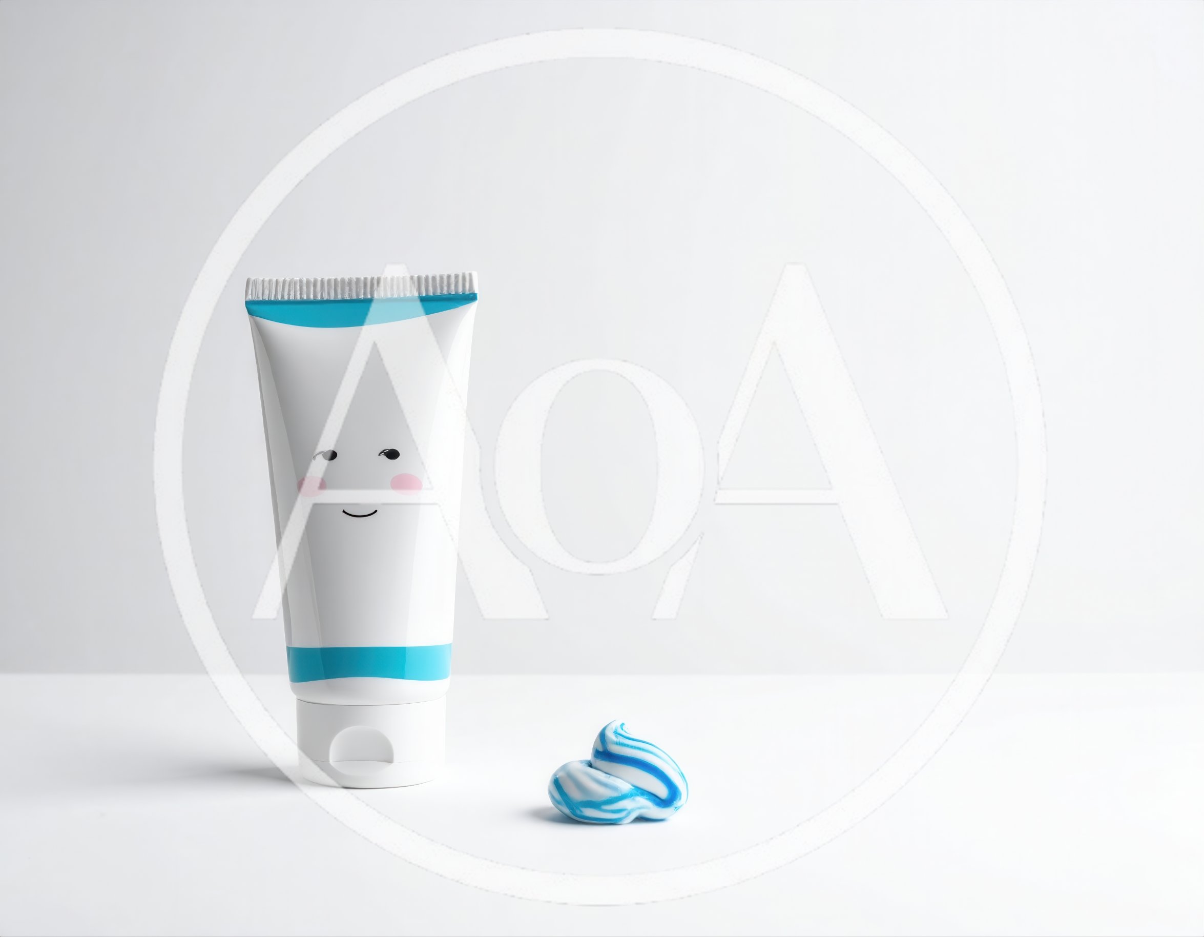 Cute Toothpaste Tube With Swirled Paste