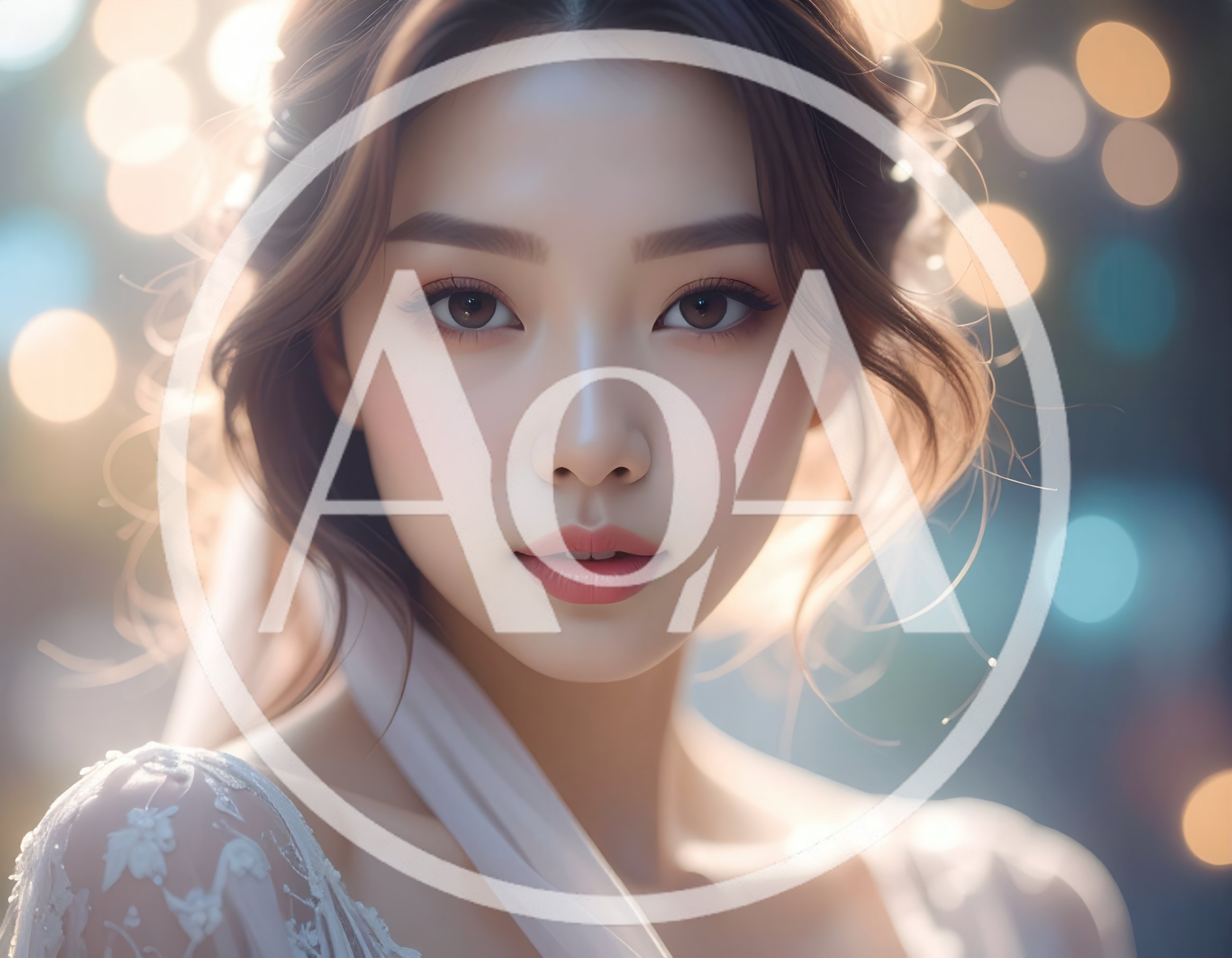 Portrait Of A Beautiful Young Asian Bride