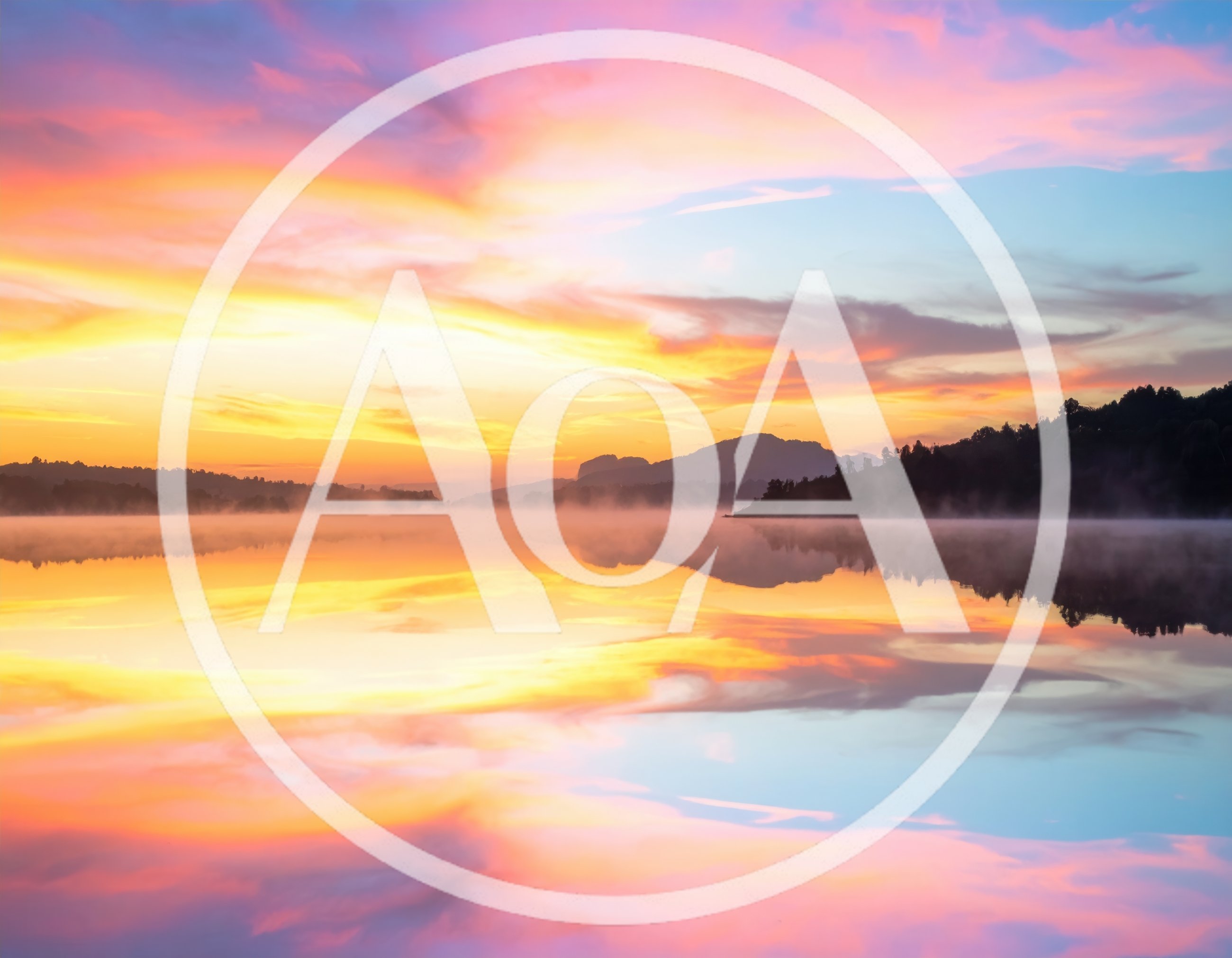 Stunning Sunrise Over A Calm Misty Lake