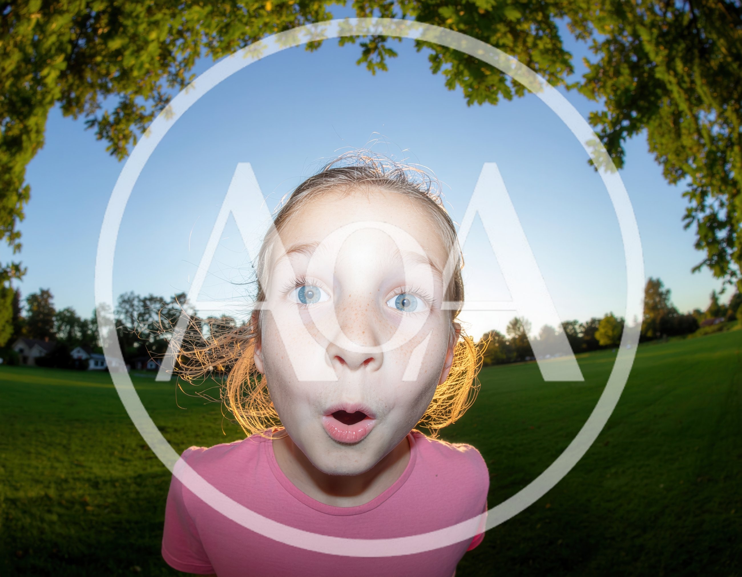 Young Girl With Surprised Expression Outdoors