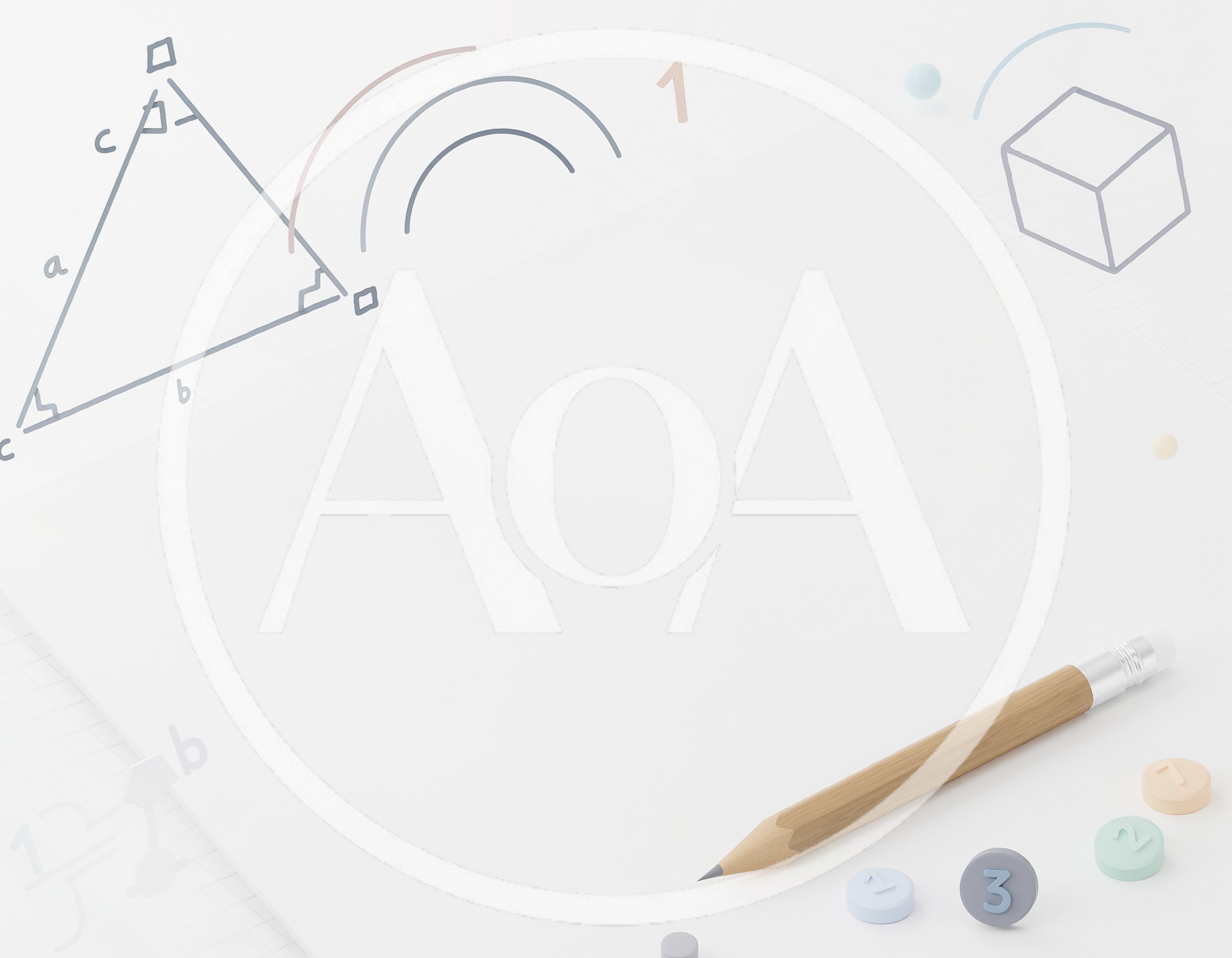 Educational Background With Pencil And Geometric Illustrations