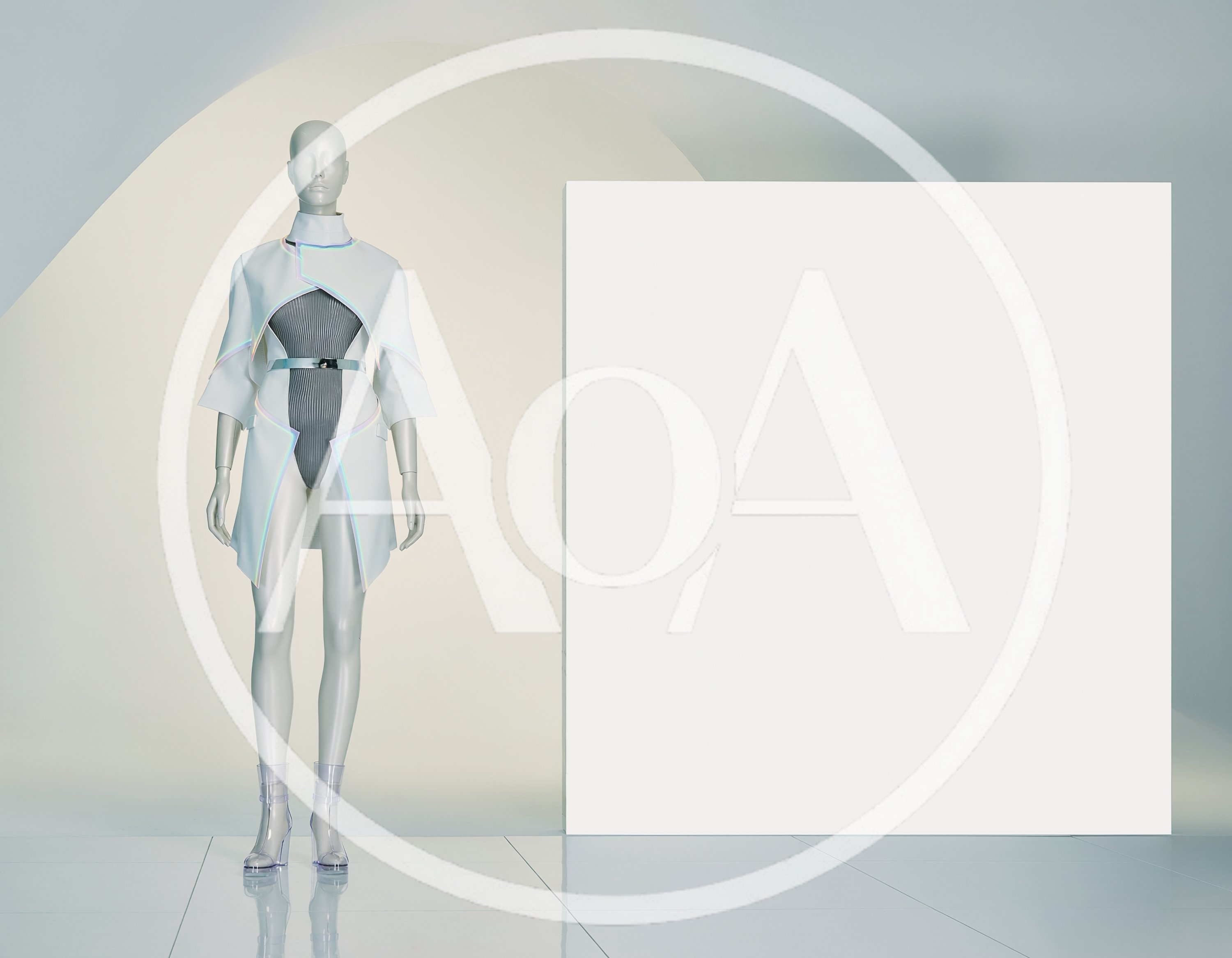 Futuristic Mannequin Displaying Avant Garde Fashion