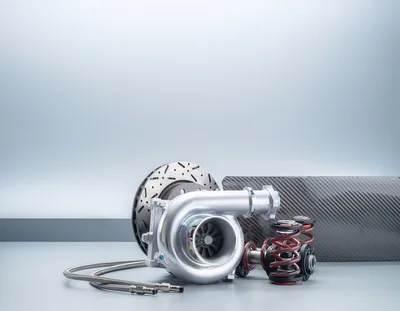 Automotive Performance Parts Including Turbocharger and Brake Rotor