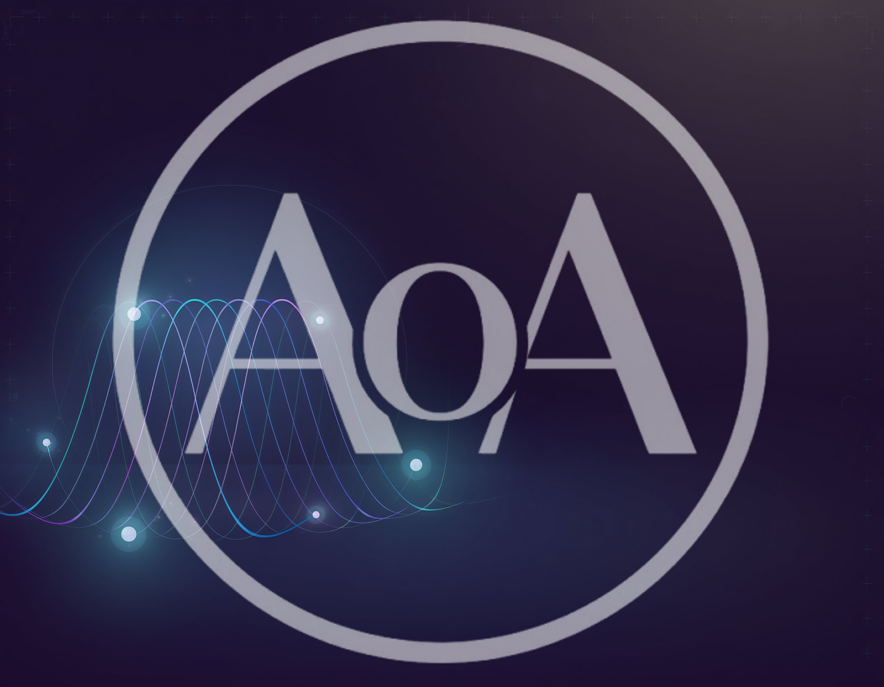 Abstract Digital Waveform Visualization with Glowing Nodes
