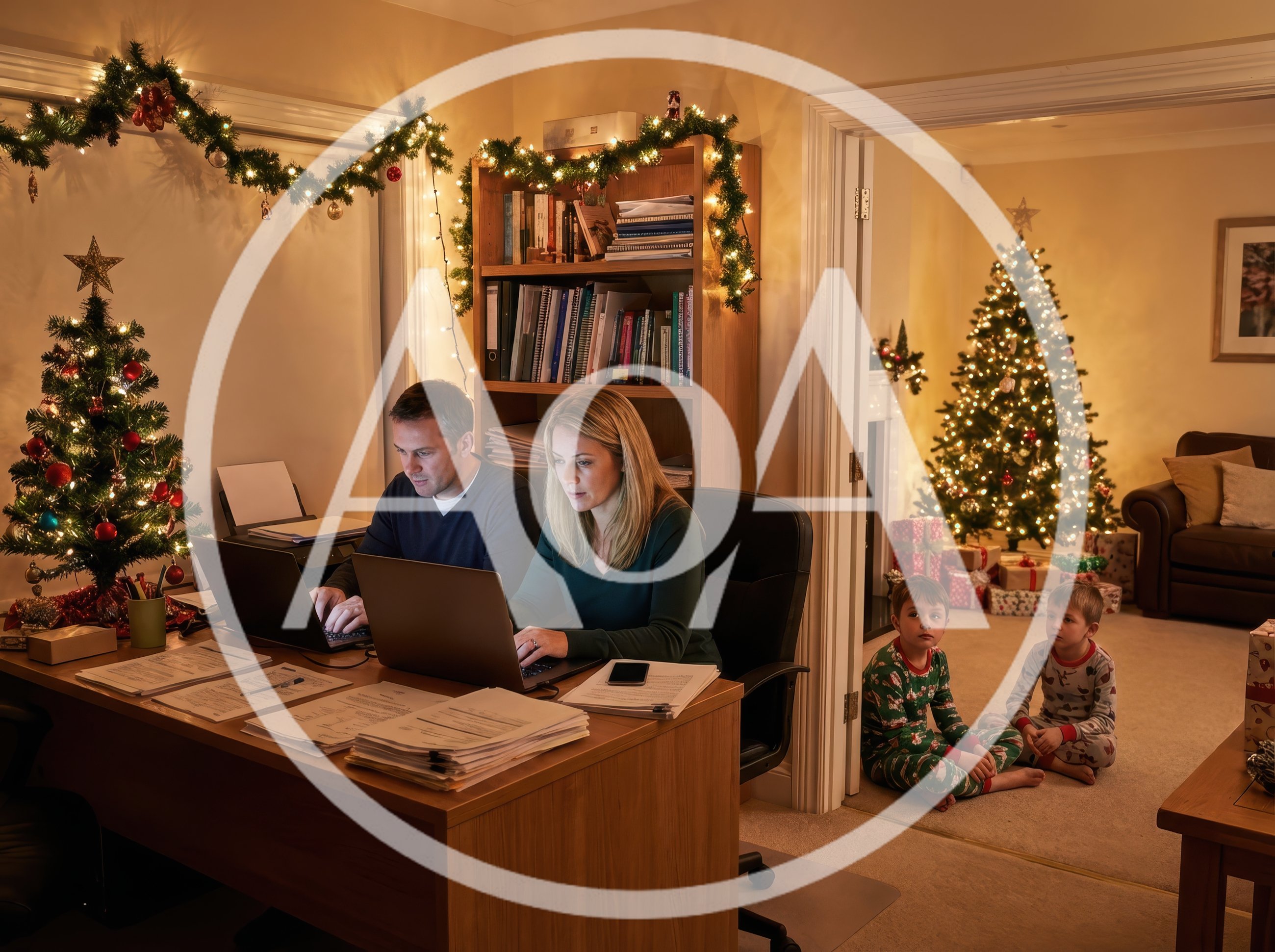 Parents Working From Home During Christmas Holidays