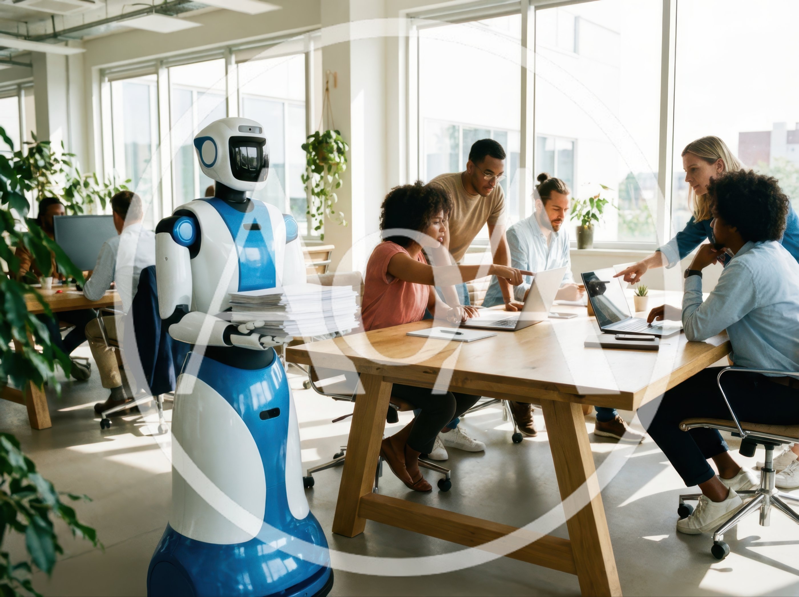Autonomous Service Robot Assisting Team In Modern Office