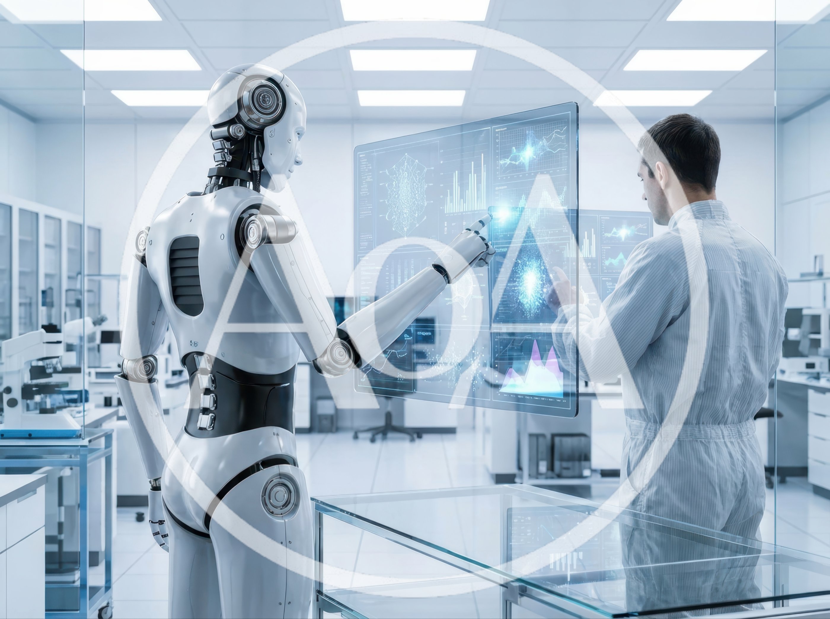 Human Scientist and Robot Collaborating on Digital Data