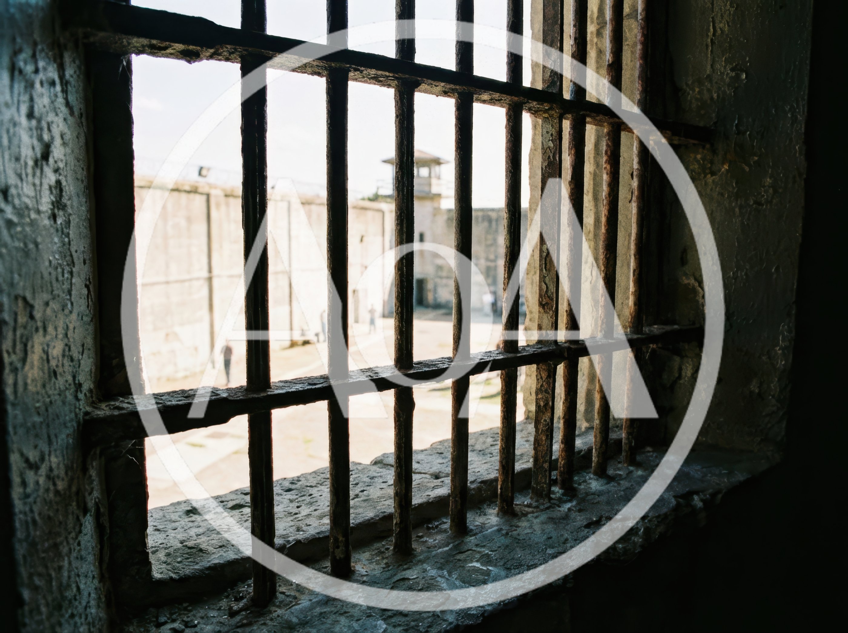 View Through Prison Cell Bars At Alcatraz