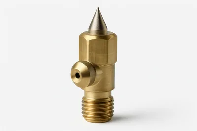 Brass Grease Fitting With Pointed Tip
