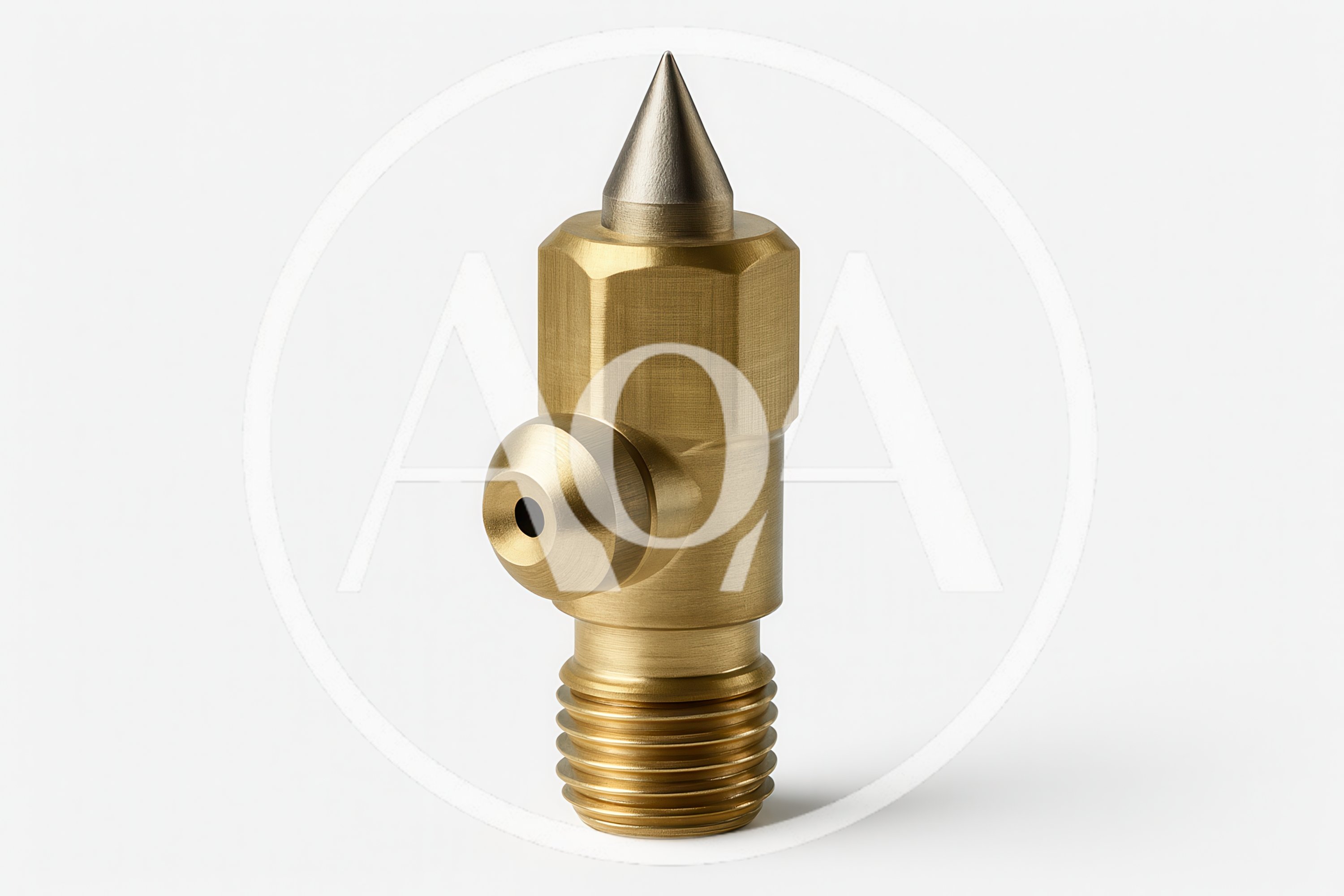 Brass Grease Fitting With Pointed Tip