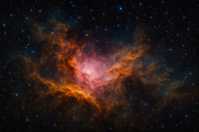 Stunning Nebula Cloud In Deep Space