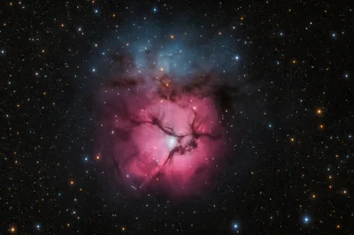 Trifid Nebula Deep Space Astronomical Photography