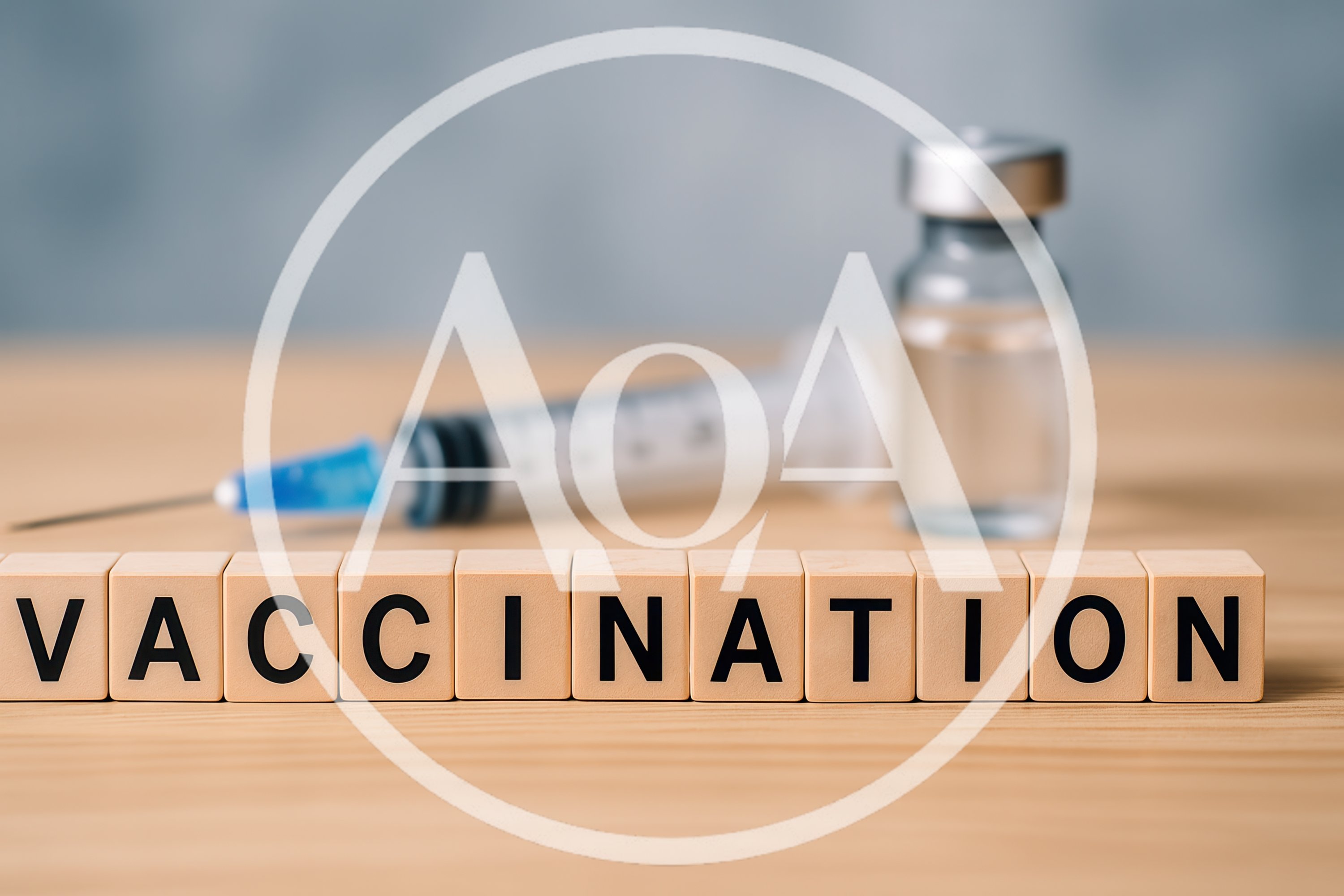 Vaccination Concept With Syringe And Vial