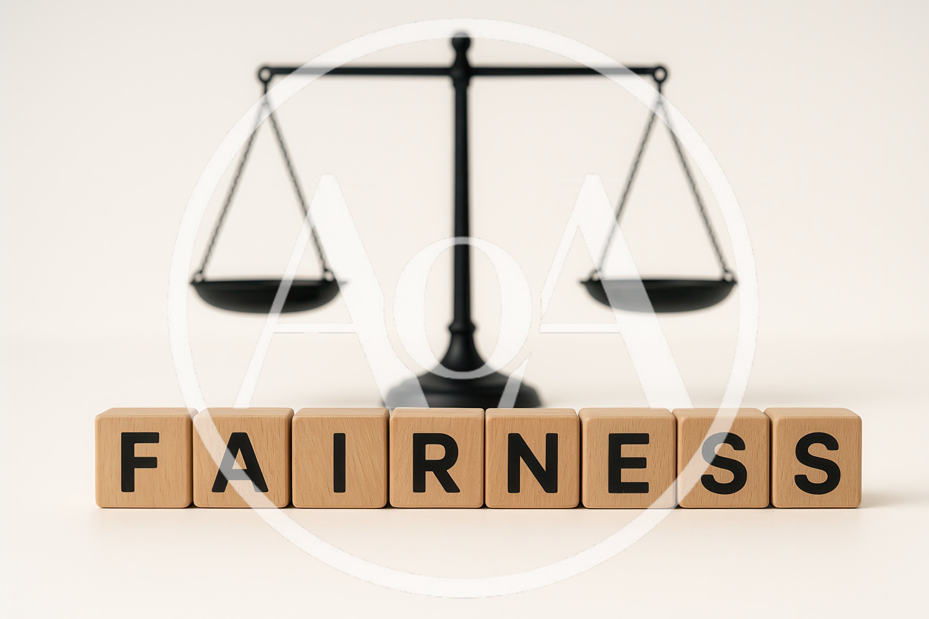 Wooden Blocks Spelling Fairness With A Balance Scale