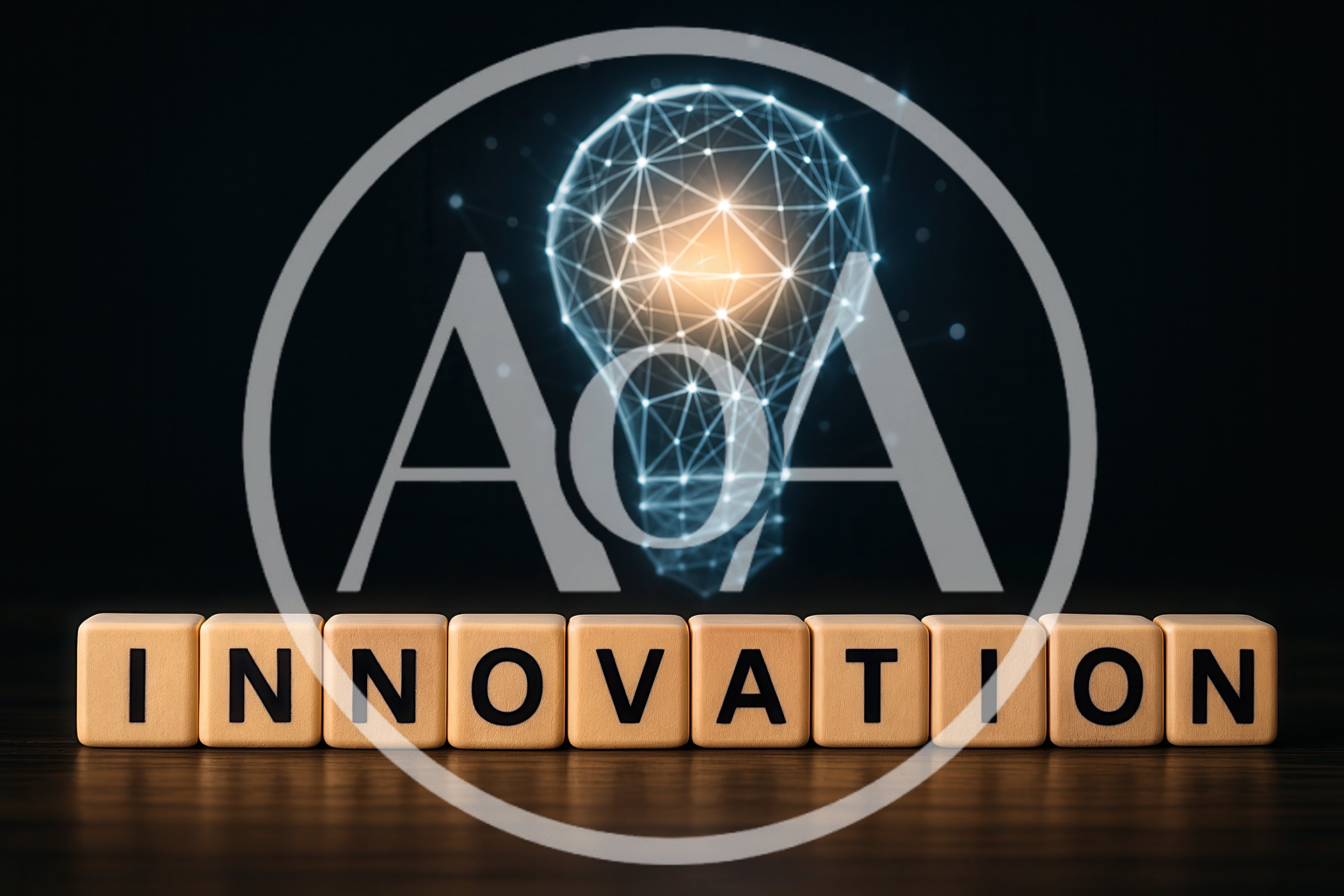 Innovation Concept With Glowing Digital Light Bulb
