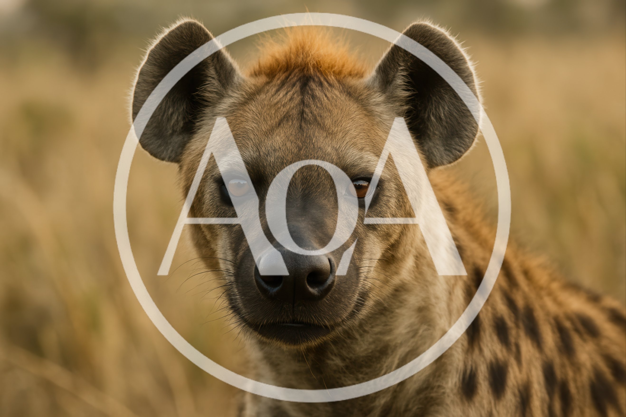 Close Up Portrait Of A Spotted Hyena