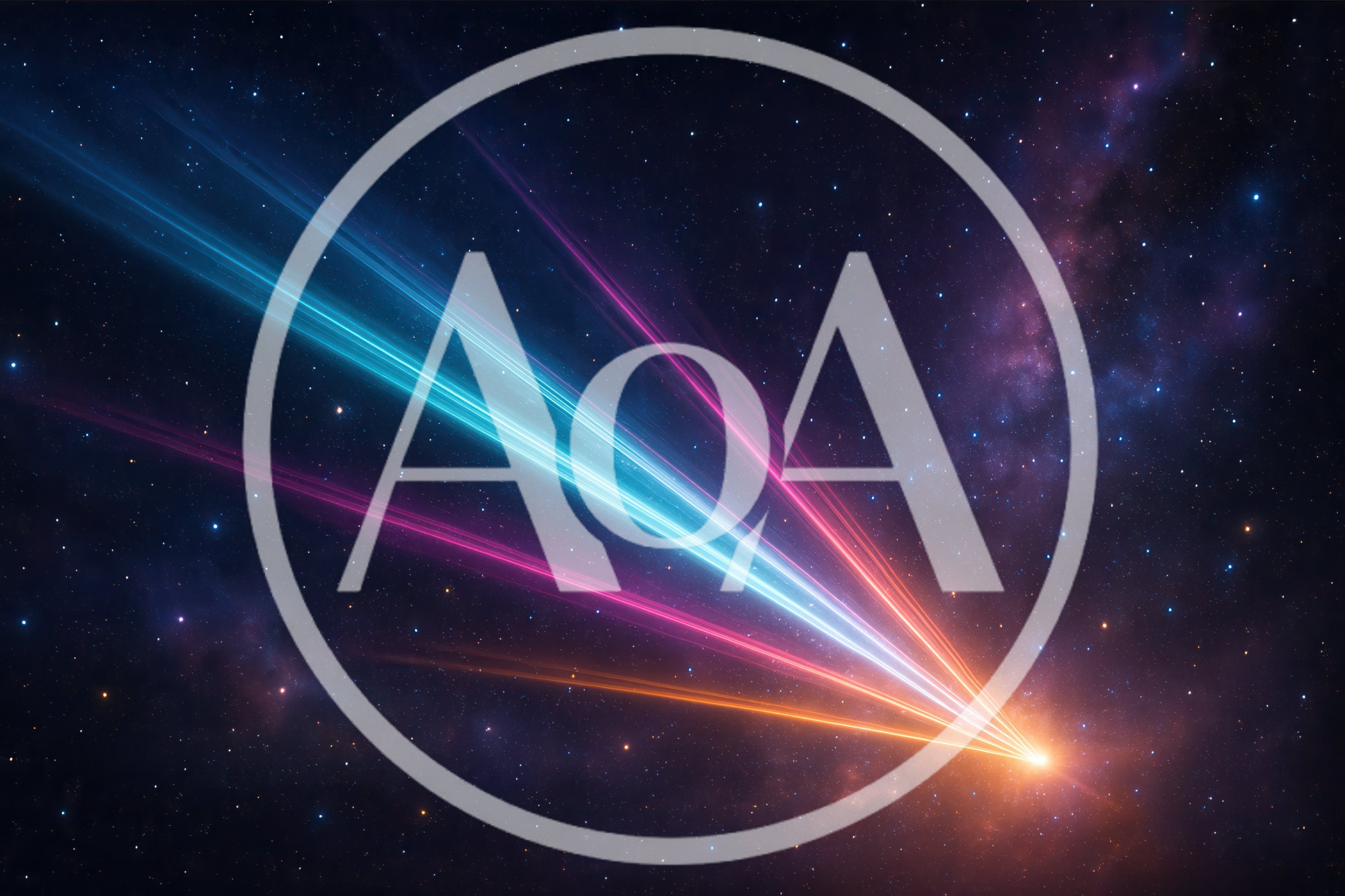 Abstract Cosmic Light Streaks In Deep Space