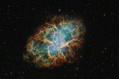 Crab Nebula Supernova Remnant In Deep Space