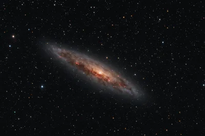 NGC 55 Sculptor Galaxy in Deep Space
