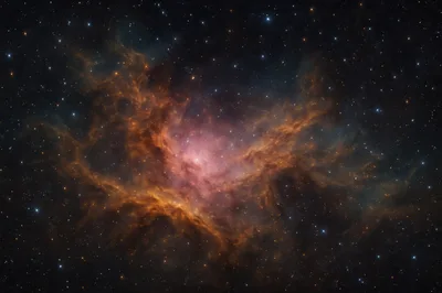 Stunning Nebula Cloud In Deep Space