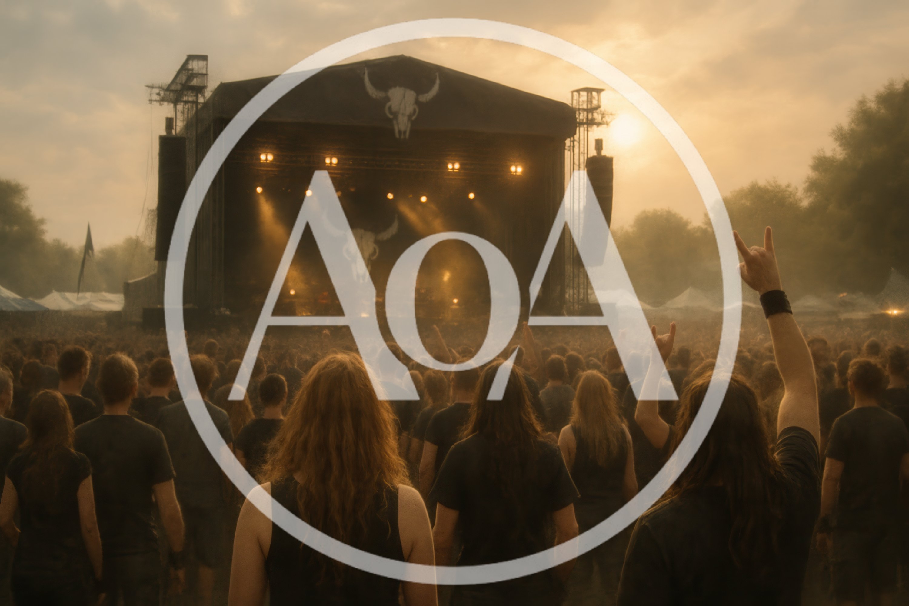 Crowd Watching Heavy Metal Concert At Outdoor Music Festival
