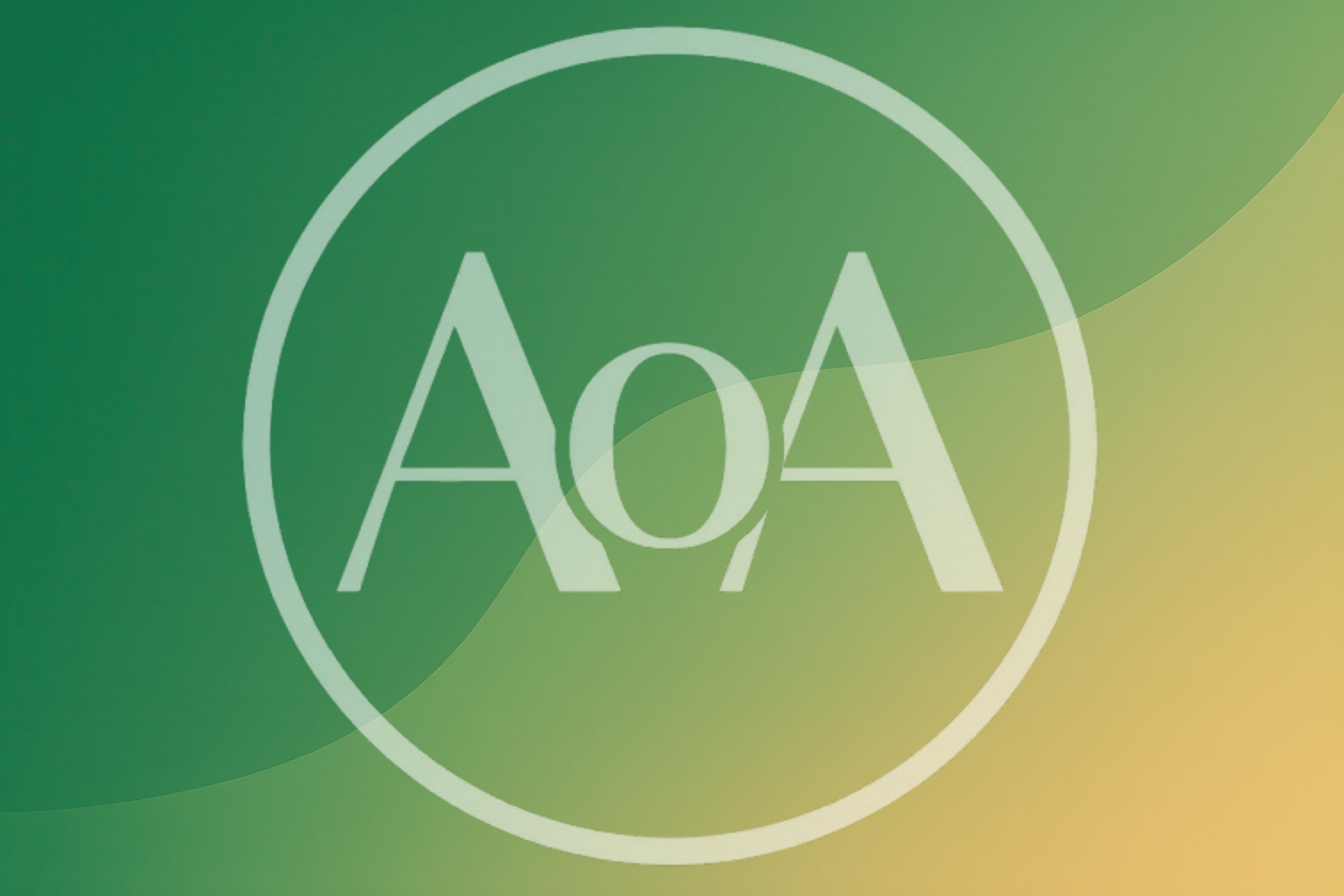 Abstract Green And Yellow Gradient Wave Background